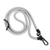 10MM Cell Phone Lanyard Metal Polyester Adjustable Shoulder Strap Around Neck Strap for Most Smartphones Grey