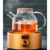 1000ml Heat Resistant Glass Herbal Teapot Glass Jug with Bamboo Lid
