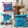 Игровой блогер M-Mr Beast Персонализированная картинка Текст Домашние декоративные подушки Бытовые подарки 45x45см