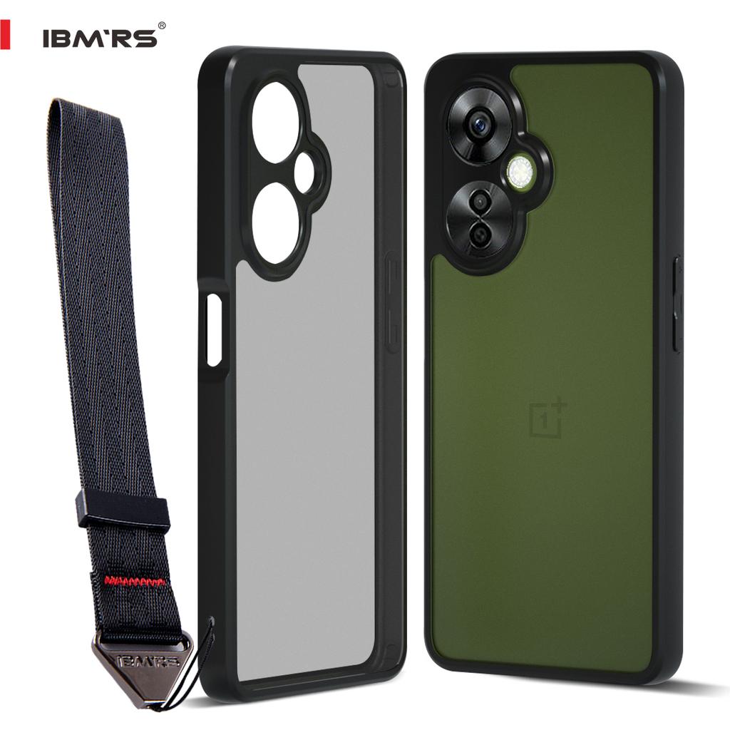 (В комплекте ремешок на запястье)Чехол IBMRS для OnePlus Nord CE 3 Lite/Nord N30 5G, Защита камеры, Прозрачная задняя крышка из поликарбоната + Мягкие края из ТПХ, Чехол для телефона