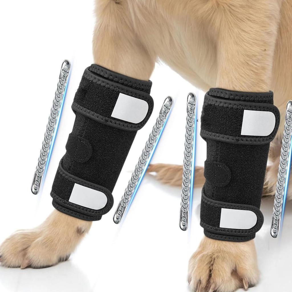 Dog Leg Braces Front Leg Joint Wraps   Soft Elbow Leg Covers with Reflective Straps