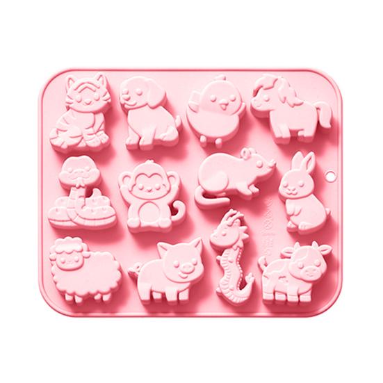 Yousheng 12 Zodiac силиконовая форма для льда форма для приготовления шоколадного десерта гибкая машина для приготовления льда 12 полостей формы для мороженого для напитков на вечеринку в честь Хэллоуина