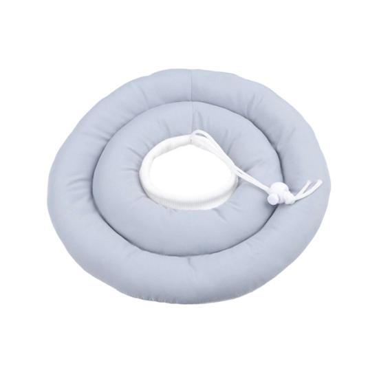 Собачий конус мягкий регулируемый воротник-пончик со шнурком альтернатива конусу для собак после операции для крупных средних маленьких собак и кошек