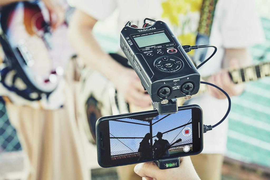 TASCAM 4ch Linear PCM Recorder с USB Audio Interface Handy Recorder USB Microphone Youtube ASMR High Resolution DR-40X 24/96