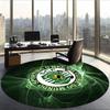 Sporting Clube De Portugal (5) Round Office Rug Decorative Floor Rug for Office Bedroom Living Room and Home Space