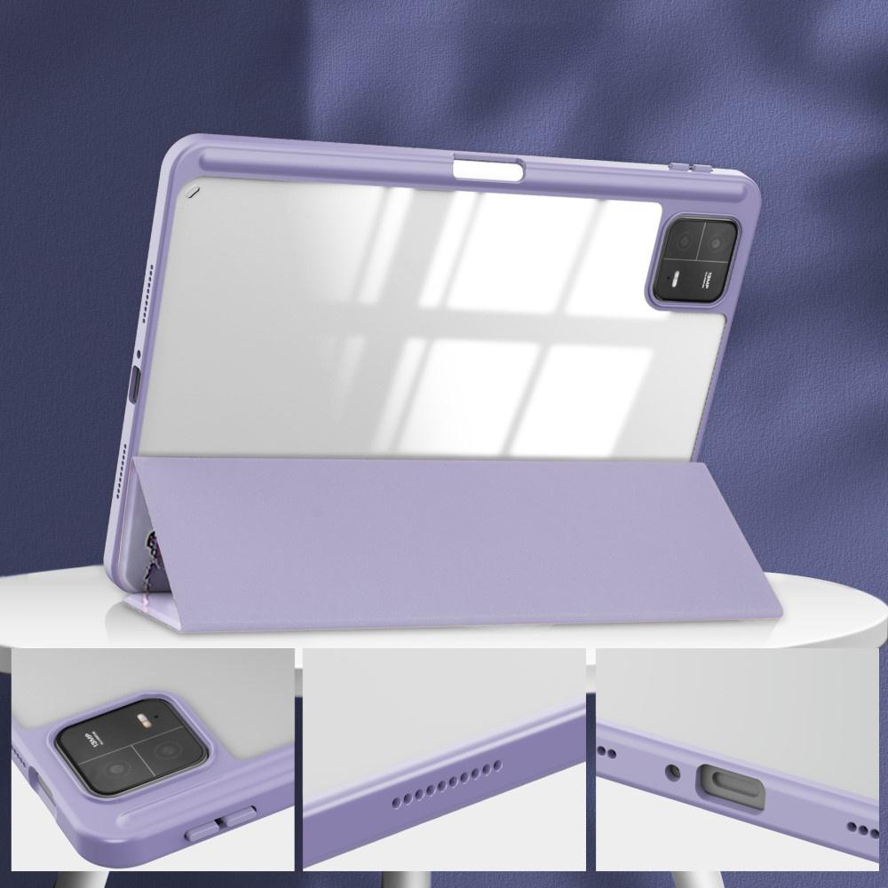 Stylish case for Xiaomi Pad 7 / 7 Pro - Smartcase Hybrid Marble purple