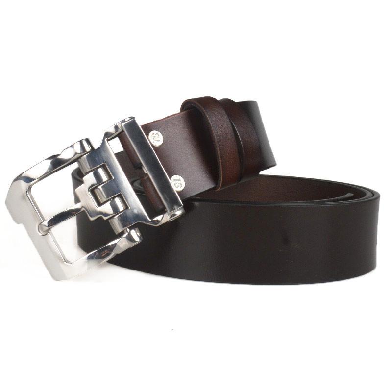 Мужской ремень из коровьей кожи с пряжкой из нержавеющей стали, ширина ремня 3,8 см