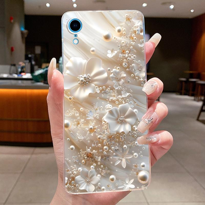 For iPhone XR Case Clear Luxury Fashion Butterfly Flower Soft TPU Silicone Phone Cover for iPhoneXR A2105 A2106 A2107 A1984 Case