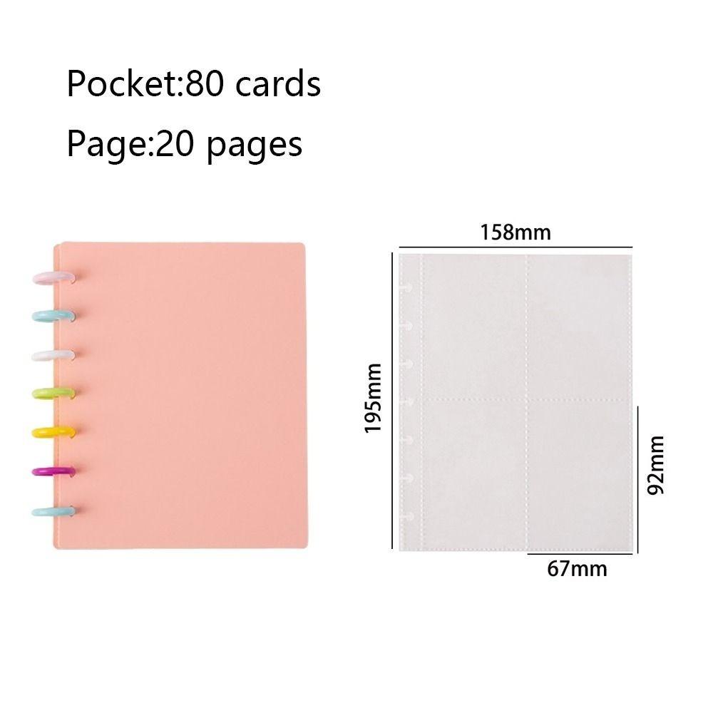 Multi-pockets Photo Album Kpop Loose-leaf Binder New Idol Cards Collect Book  Star Chaser