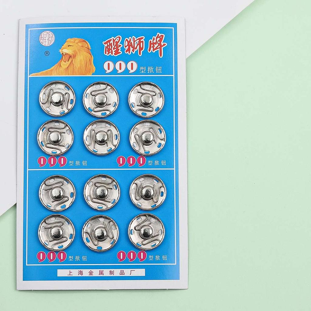 Small Metal Snap Fasteners Press Button 8/12/16/18/20mm Black Silvery Clothing Accessories Sewing Embedded Buckle