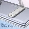 KEYSION Прозрачный чехол для Huawei Mate X6 X5 X3 Жесткий ПК Металлический Подставка Противоударный Чехол для телефона со стеклянным защитным экраном