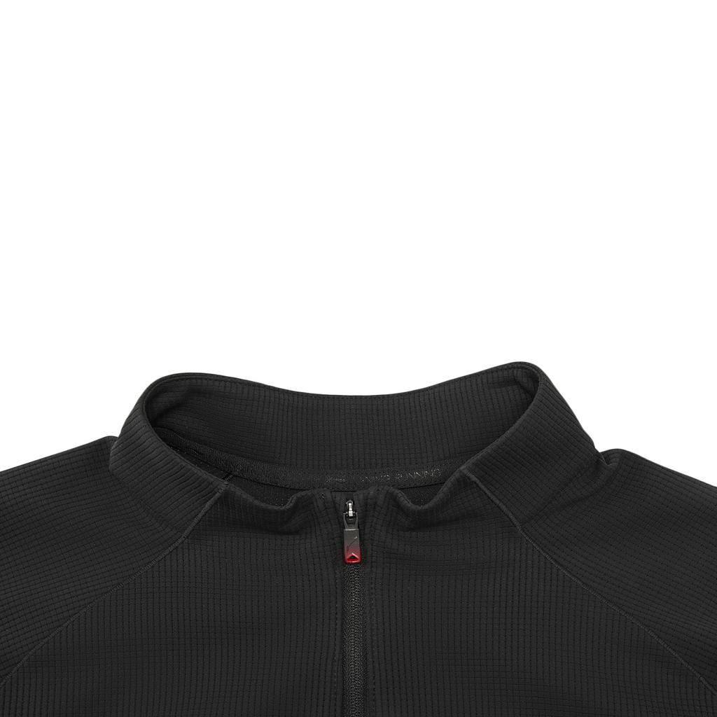 Li-Ning Мужская футболка с логотипом, быстросохнущая, охлаждающая, с воротником-стойкой ATLW015-1