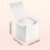 WTEMPO White Paper Gift Boxes Goodie Treat Boxes for Party Favors Foldable DIY Flowers Dolls Presents Packaging Boxes Perfect for Birthday Wedding