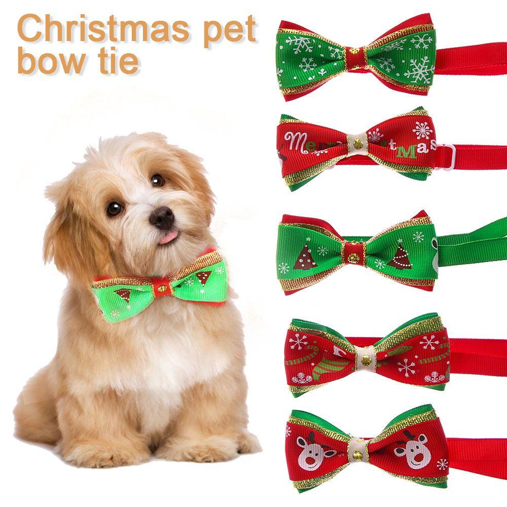 Cute Adjustable Grooming Cat Choker Pet Christmas Necktie Bowknot Collar Dog Bow Tie