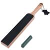 Leather Strop Kit, Double-Sided Leather Strop Paddle Kit, Knife Sharpener with Ergonomic Handle, Knife Strop for Sharpening Knives, Includes