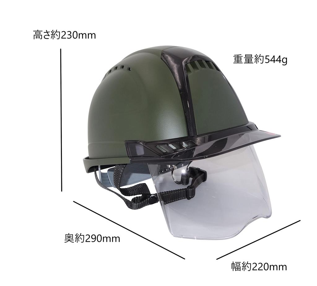 TOYO SAFETY Шлем TOYO со щитком Venty Plus Khaki Green Номер продукта Toyo Safety x GranGear Collaboration: 391F-SC