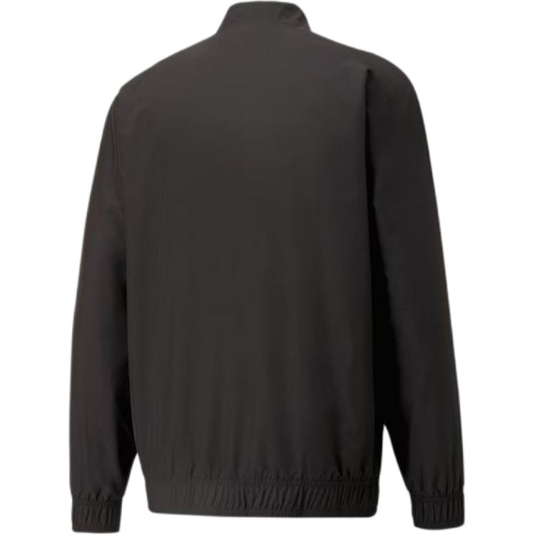 Puma Куртка Colorblock Logo Print Zip Мужская Верхняя одежда Черный 769276-01