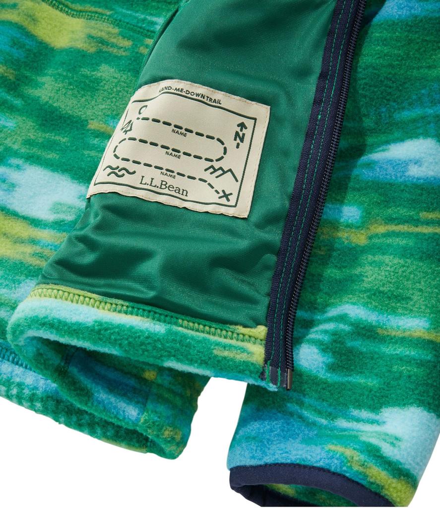 LL Bean Mountain Classic Fleece Big Size Kelly Digi 1000112687 Kids' Hoodie, Print, Kids, 8, Green, Camo, Multicolor,