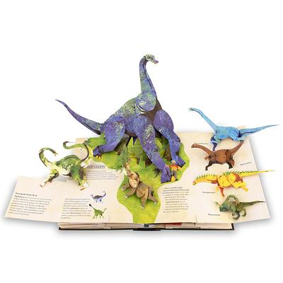 3D Энциклопедия Доисторическая Динозавры Складная Всплывающая Книга Интерес Книга с картинками динозавров Научная популяризация Детские подарки
