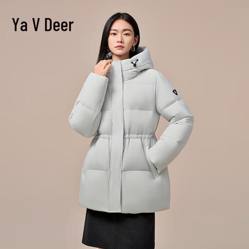 Женская зимняя куртка Yalu с капюшоном, приталенная, 90% утиного пуха