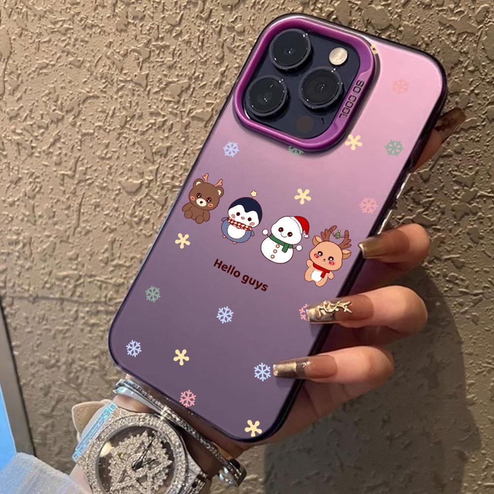 Case phone case For iphone 17 16pro 15pro14 13 12 11 12pro 13pro max 14plus Phone Funda Fashion Christmas Cover