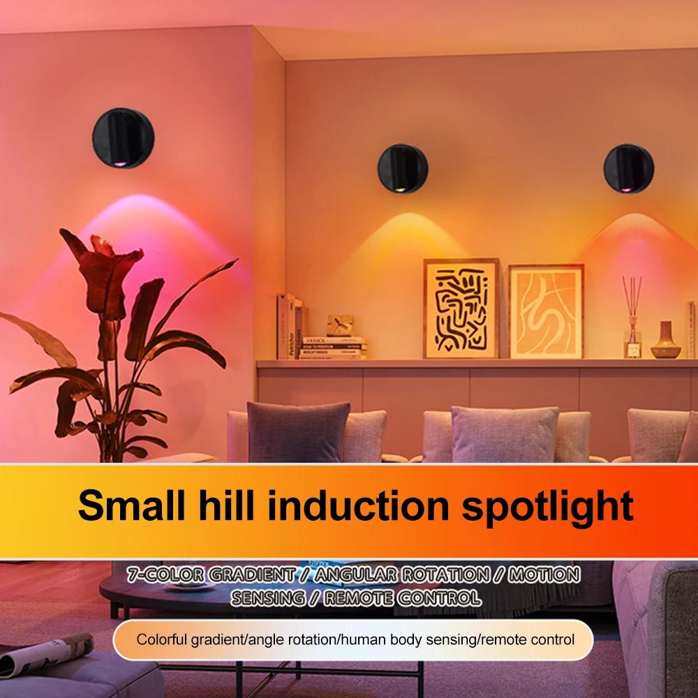 Светодиодный настенный светильник без проводов на магнитной основе, перезаряжаемый через USB, с сенсорным переключателем, регулируемая яркость, для чтения, атмосферная подсветка