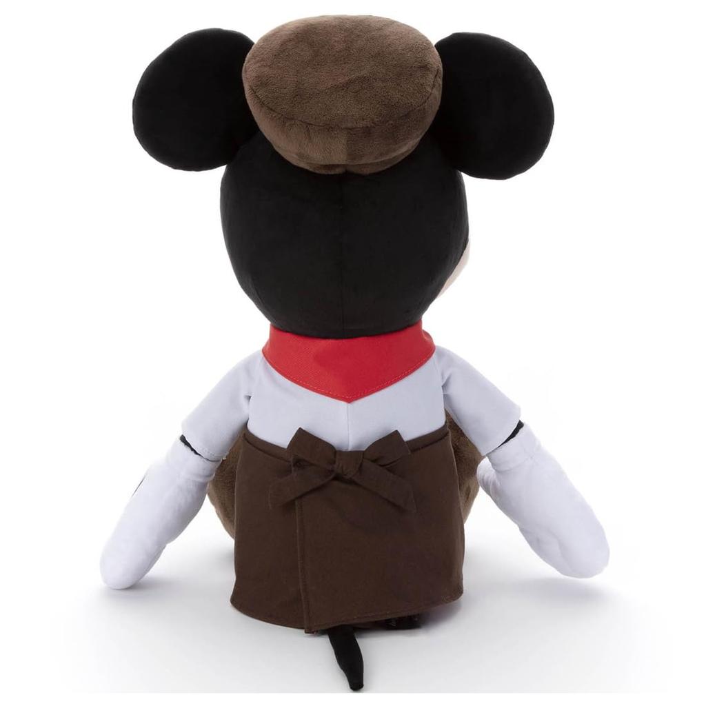 Disney Character Plush Toy, Large, Mickey Mouse in Bakery Costume, Approximately 16.5 inches (42 cm) Tall