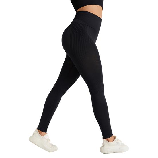 Женские леггинсы для йоги, утягивающие живот, подтягивающие бедра, с высокой талией, бесшовные обтягивающие брюки для тренировок, эластичные, корректирующие фигуру, компрессионные брюки