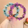 1 шт. Свадебный венок из цветов для подружки невесты, головной убор для девочек в стиле бохо, цветочная корона, аксессуары для волос для садовой вечеринки, дня рождения, фестиваля