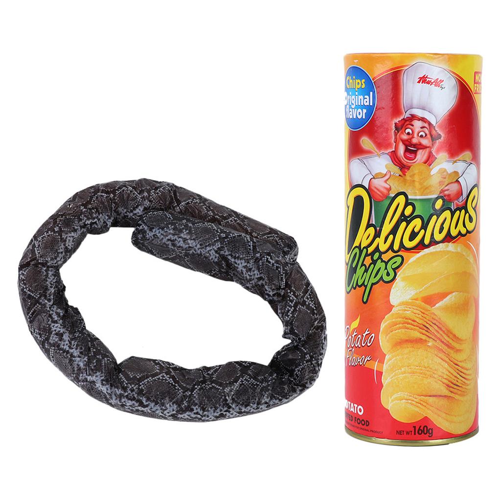 Забавные хитрые игрушки Волшебные картофельные чипсы Весенняя змея Игрушка для розыгрышей Реквизит для украшения вечеринки