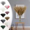 8pcs Faux Pampas Grass 21.6 Inch Tall Floral Large Artificial Pompous Grass Branches Plants For Floor Vase Filler Home Boho Decor