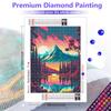 HuaCan Алмазная картина DIY Kit Ландшафтная картина Полная круглая дрель Мозаика Ночной вид Картины Вышивка Домашний декор