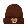 Cute Cartoon Bear Knitted Baby Hat Soft Warm Crochet Infant Toddler Beanie Kids Boys Girls Autumn Winter Pullover Cap