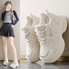 Модные женские кроссовки на платформе 2025 Осень Новая мода Повседневные спортивные кроссовки на шнуровке Женские нескользящие кроссовки для ходьбы Женские вулканизированные туфли