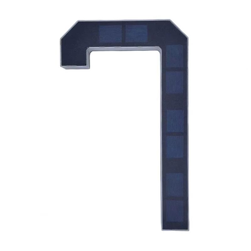 Digital ABCD Solar Doorplate Lights Modern LED House Address Signs Solar Lights Outdoor Courtyard Decoration Lights 2026