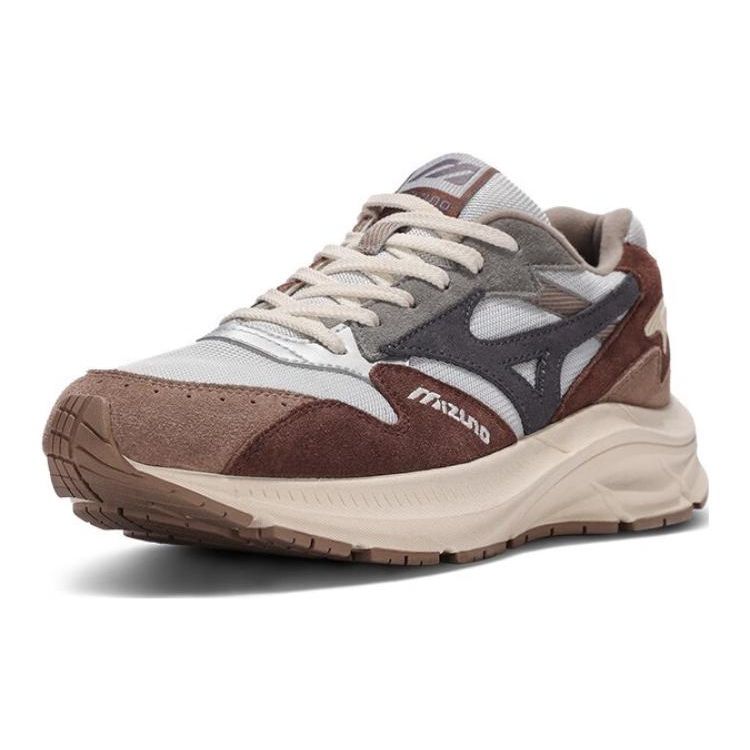 Mizuno Pi Ретро Винтаж Толстая Подошва Замша Синтетическая Кожа Амортизация Нескользящие Дышащие Низкие Повседневные Кроссовки для Бега D1GH2323-03