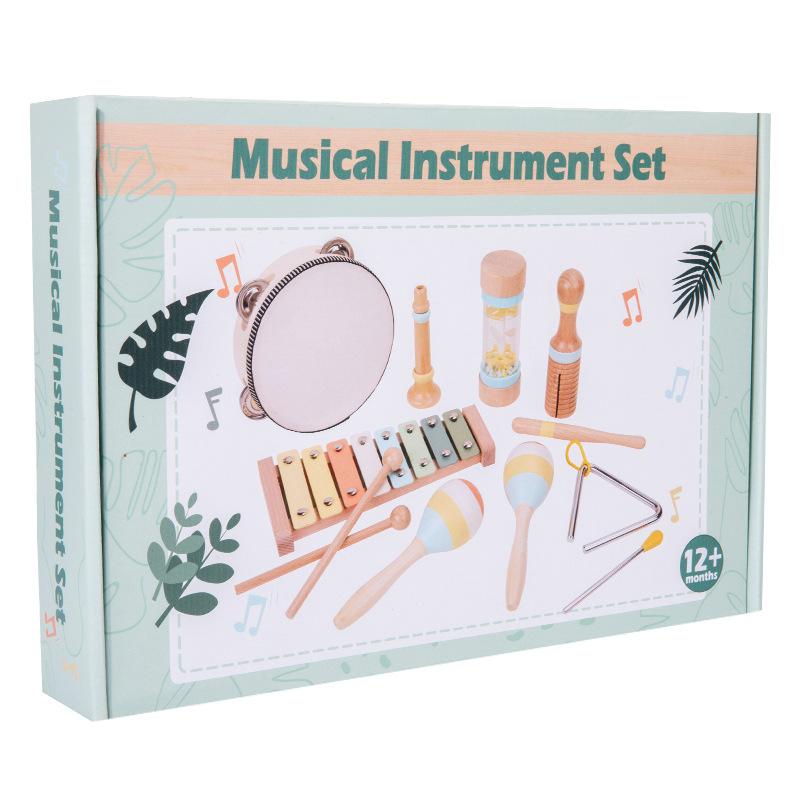 Orff Musical Instrument Combination Set Kindergarten Science Education Bell Early Education Percussion Music Rain Sound Instrument Teaching Aid Toys