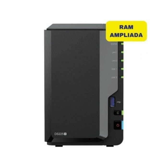 NAS Synology DiskStation DS225+ 2 Bahías 6GB DDR4 2.5GbE Torre Hot Swap