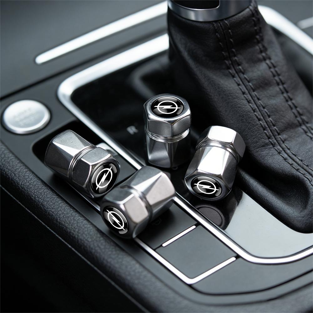 4Pcs Car 3D Metal Diamond Tire Air Valve Caps Tyre Rim Stem Protection Covers For OPEL OPC Astra Mokka Movano Vectra Insignia pqr077