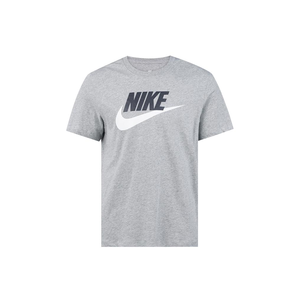 Nike Sportswear Logo Printing Sports Quick Dry Knit Short Sleeve Gray Men's AR5005-063