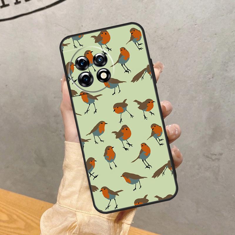 Robins Bird Case For OnePlus 15R 13T 13R 13 12 12R 11 10 9 Pro 10T 8T Nord 5 CE 2 3 4 Lite N20 N30 Cover