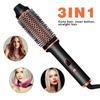 Hair Curling Iron Brush Ceramic Ionic Hair Curler Straightener Hot Brush Anti-Scald Curling Wand Fast Heating Hair Crimper