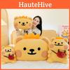 Bear Plush Crown Cushion Cartoon Toy Cute Stuffed Doll Decoration Gift Kids