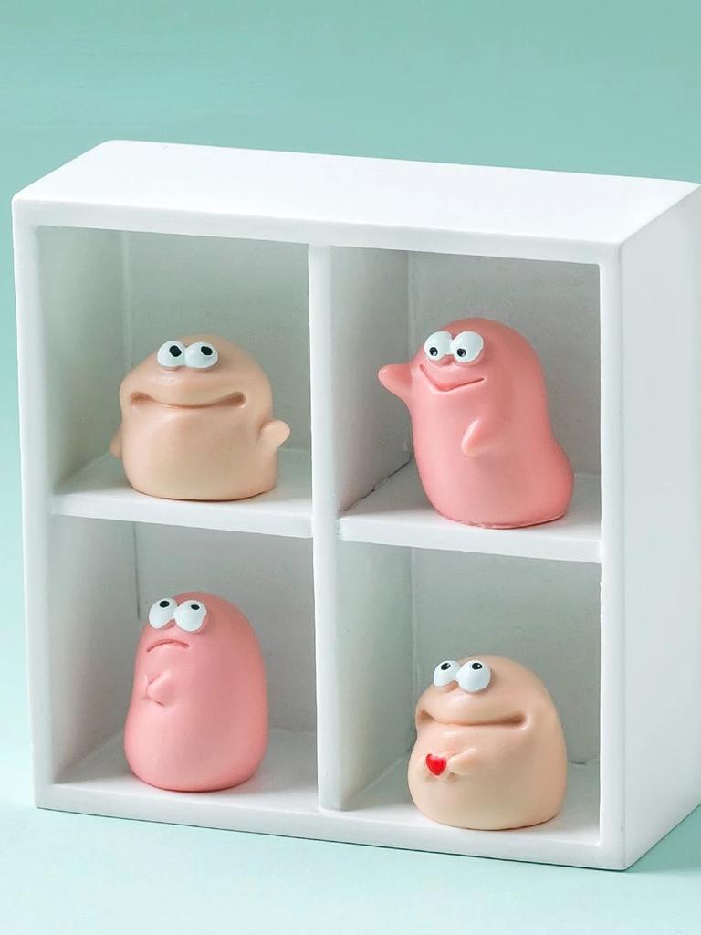 Милая смешная кукла-монстр с большим ртом, сделай сам, аксессуары для декора интерьера автомобиля для приборной панели и рабочего стола, маленькие украшения