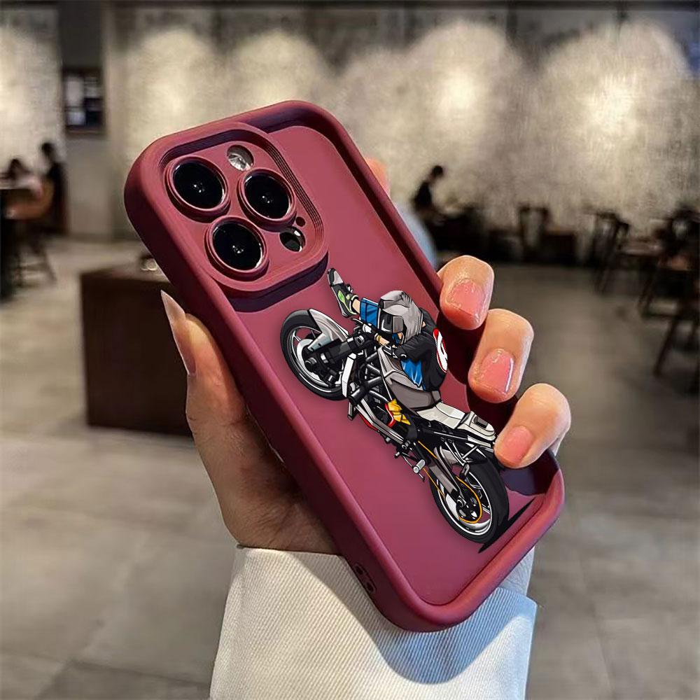 Чехол для телефона с мультяшной гонкой на мотоциклах Для HONOR 400 90 Lite 300 200 70 50 20 10i 9X 8X PRO 5G Силиконовый чехол DIY Оболочка Funda