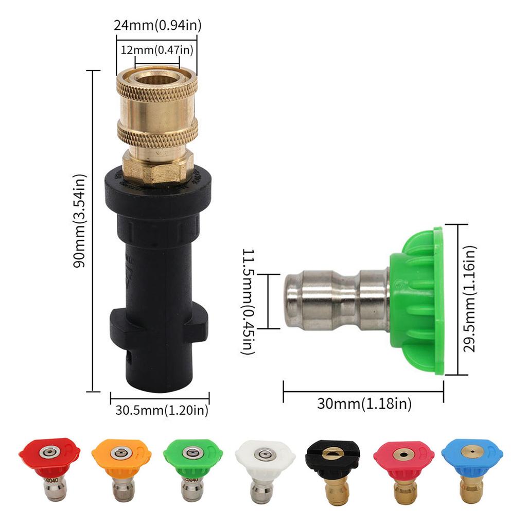 Соединение для водяных пистолетов высокого давления, аксессуар для быстрого адаптера 1/4, аксессуар для крепления распылителей для мойки высокого давления