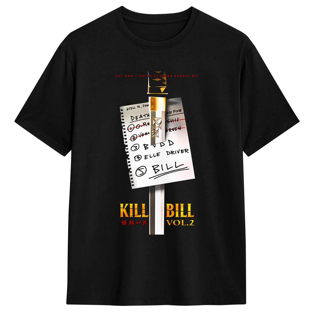 KILL BILL ВЕСЬ КРОВАВЫЙ КАПЕЛЬ Футболка Летняя Винтажные Футболки Хлопок Харадзюку Футболка Для Пары Повседневные Топы