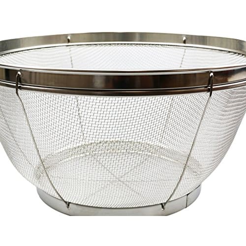 Pearl Metal 3-Piece Colander Set (15cm, 19cm, 25cm), Deep Stainless Steel, LaLa Shine, H-5327