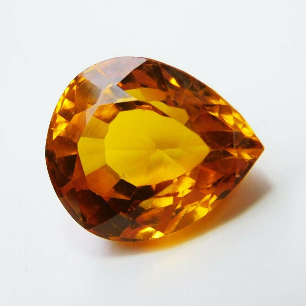 9.20 Ct Very Pretty PEAR Cut Yellow Natural SAPPHIRE Gemstone