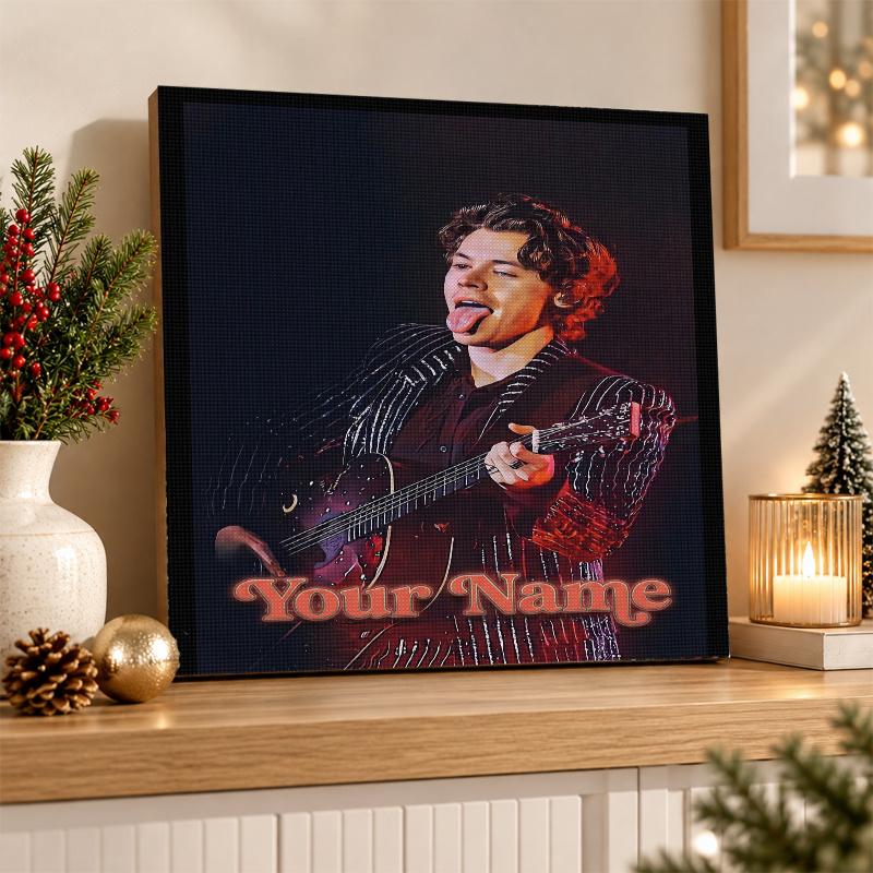 Harry Styles Custom Name Text 5D Diamond Painting Kit DIY Full Drill Diamond Art Decoration